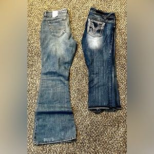 American Eagle jeans and Vigoss jean capris.